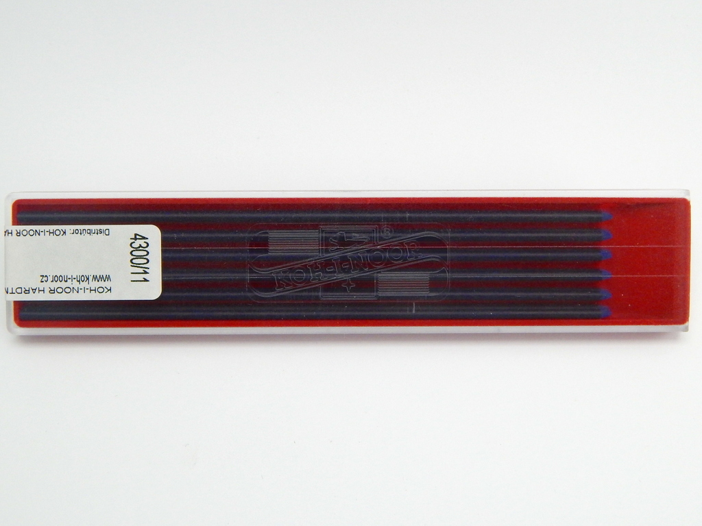 Modré náhradní tuhy do versatilky Koh-I-Noor - 2 mm průměr, 120 mm délka, 12 ks, 4300/11