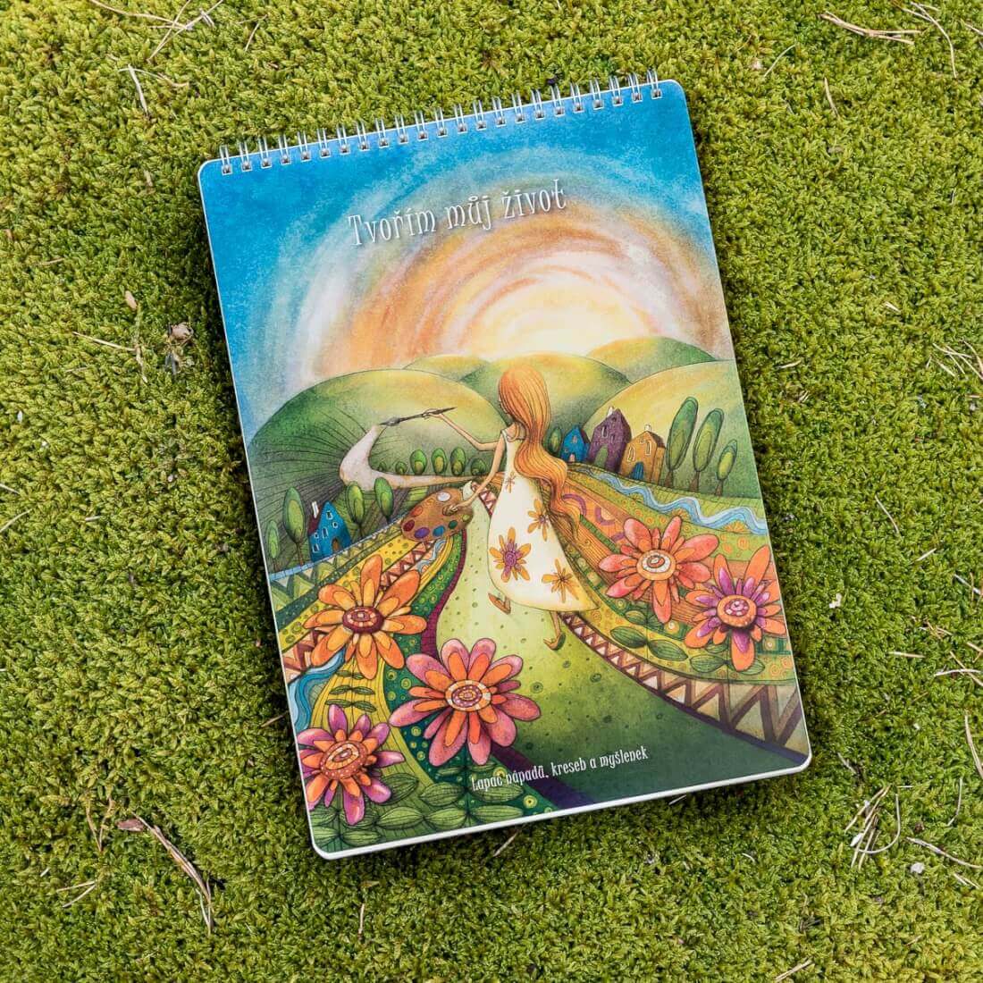 Lucie Ernestová - Blok A4 bez linek - Blok Tvořím můj život