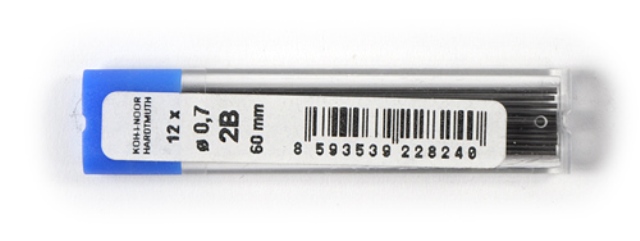 Náhradní tuhy do mikrotužky Koh-I-Noor 4162 2B 0,7 mm 12 ks grafitových tuh