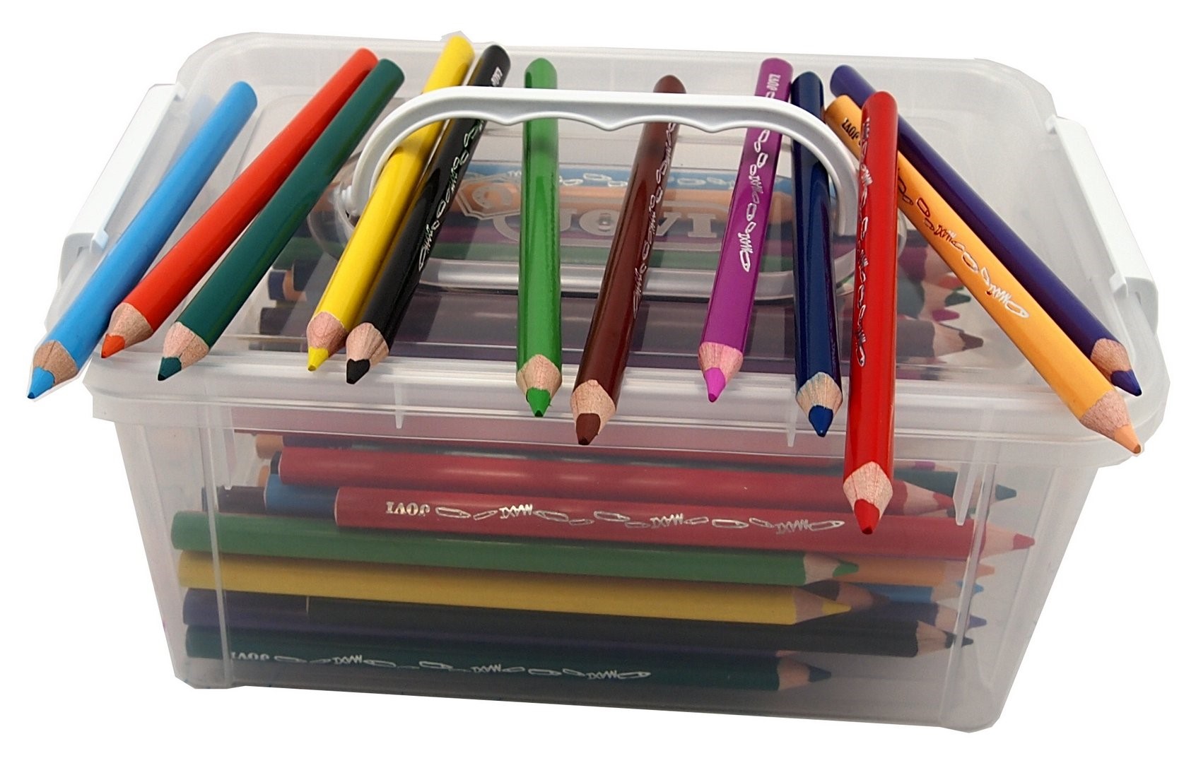 JOVI Trojhranné jumbo pastelky 120 ks - box pro školy a školky