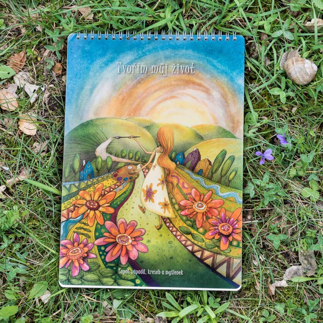 Lucie Ernestová - Blok A4 bez linek - Blok Tvořím můj život