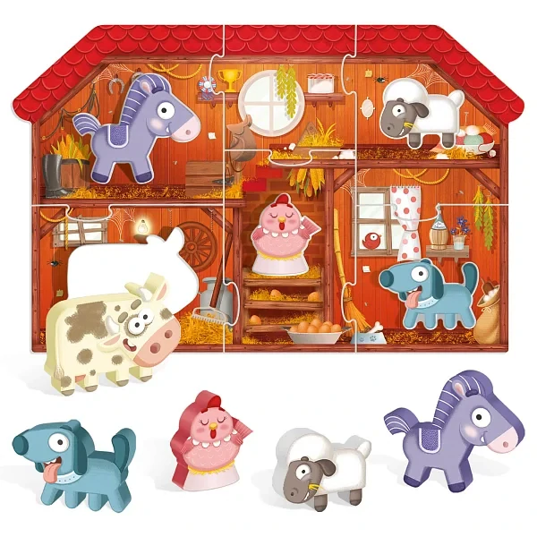 HEADU: Montessori Moje první puzzle - Farma