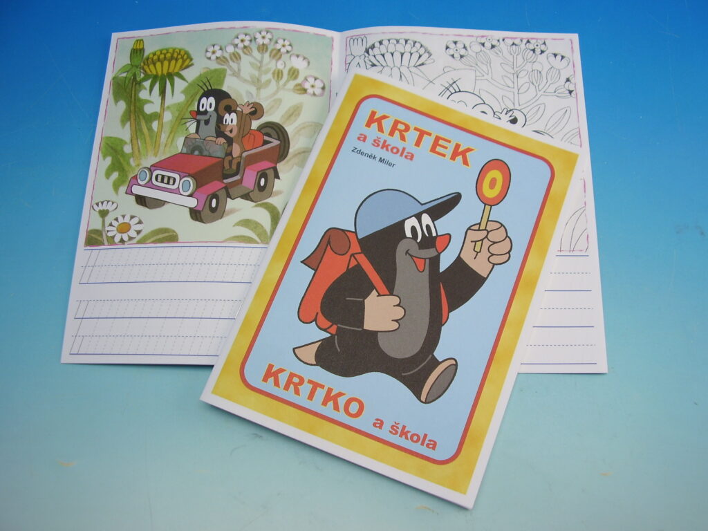 Krtek a škola - omalovánky