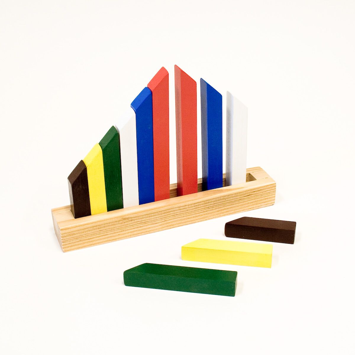 Špice - didaktická pomůcka pro pojmy vyšší, nižší, třídění barev