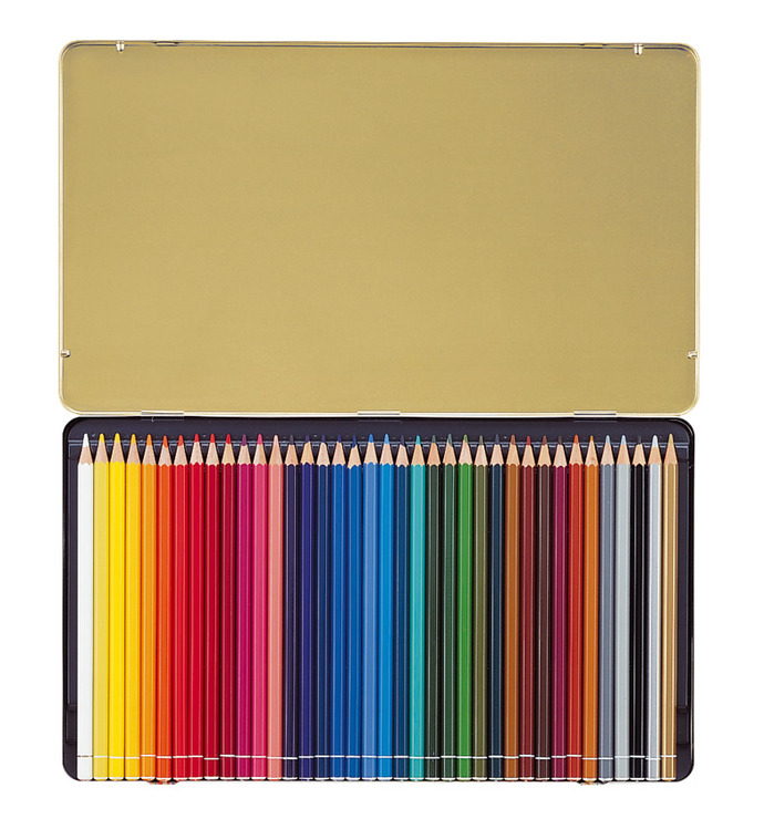 Stabilo Original - tenké barevné pastelky v plechové kazetě - 38 ks - 8778-6