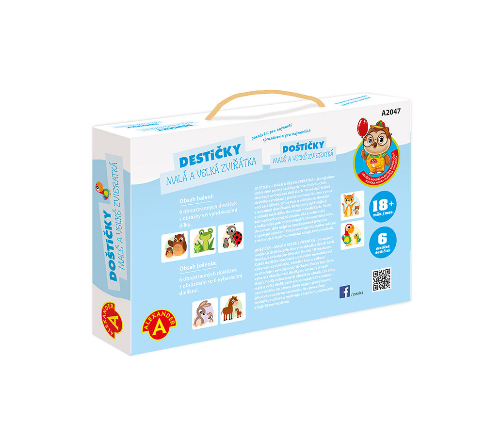 Alexander Poznávání pro nejmenší - Destičky - malá a velká zvířátka 