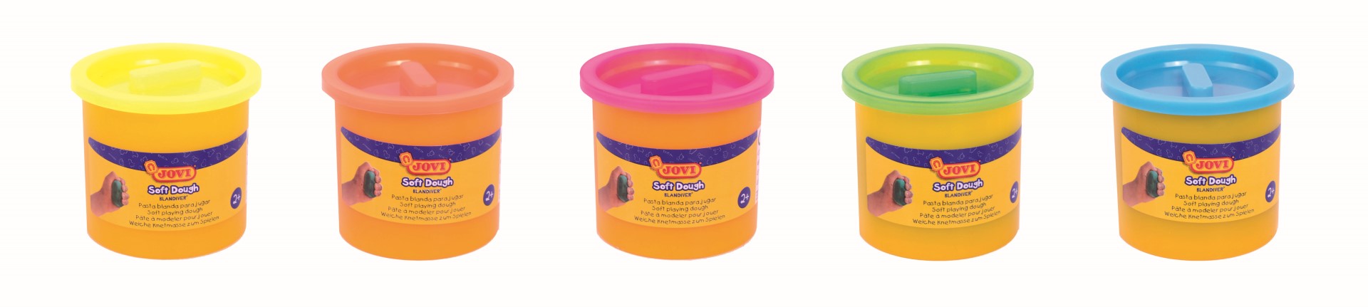 JOVI měkká modelína 5x110g, neonová