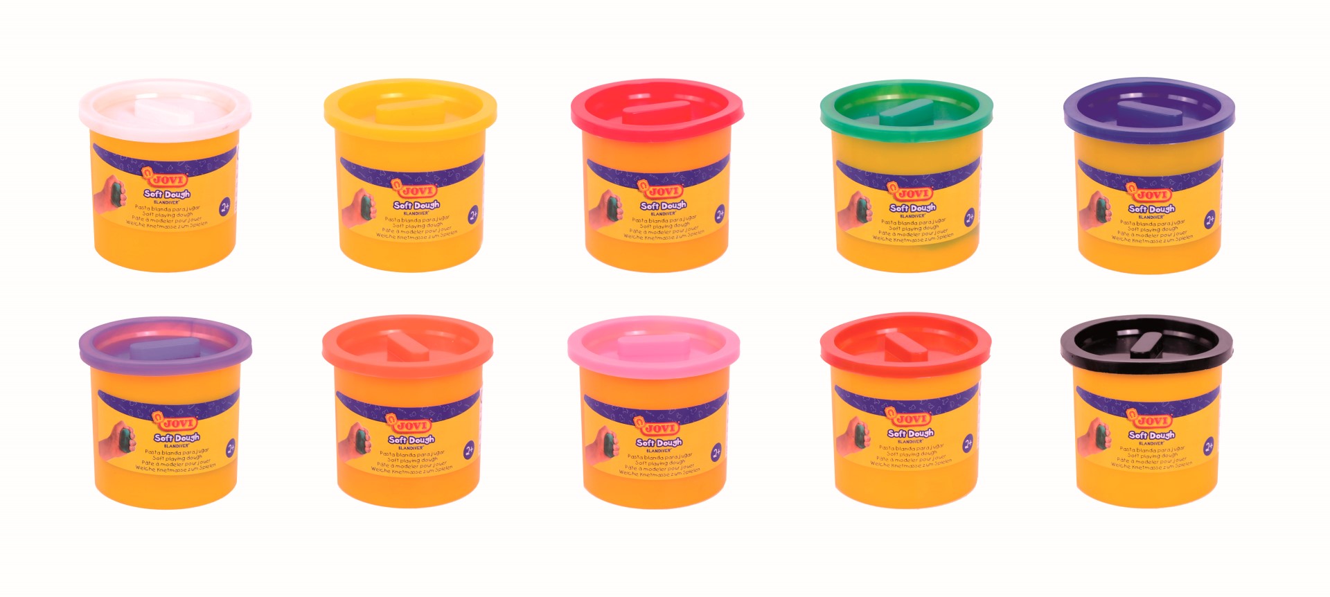 JOVI měkká modelína 10x110g, 10 barev