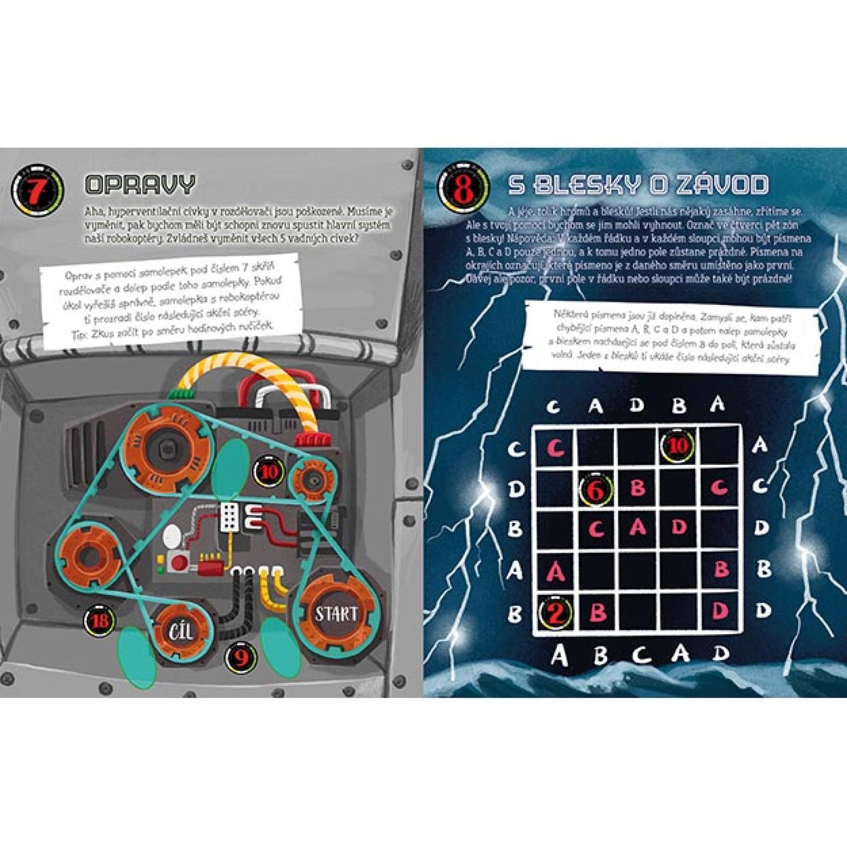 Samolepková únikovka V oku bouře