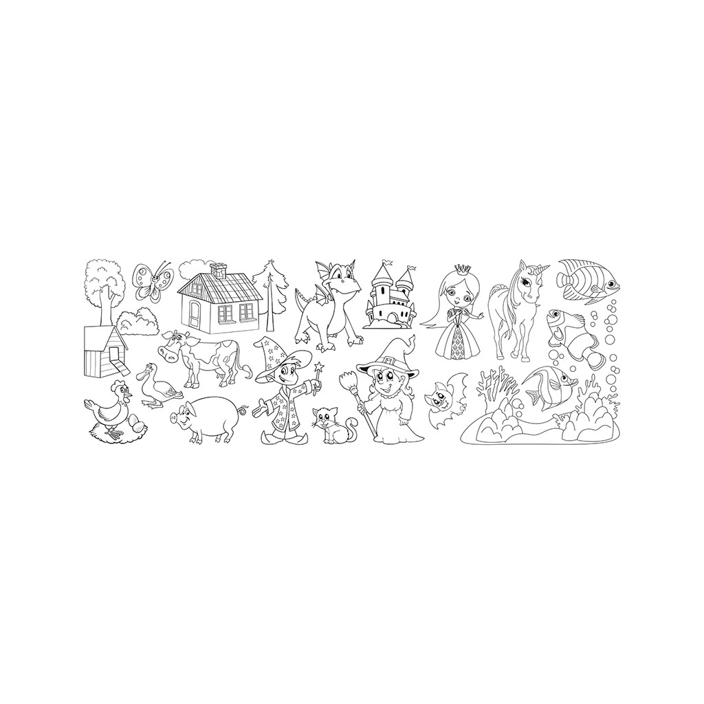 Samolepící papírové role - omalovánky 