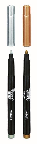 JOVI Jovidecor Metalické Fixy - zlatá a stříbrná