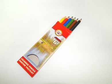 Jumbo pastelky Koh-I-Noor Omega OK10 - 6 ks - 3381