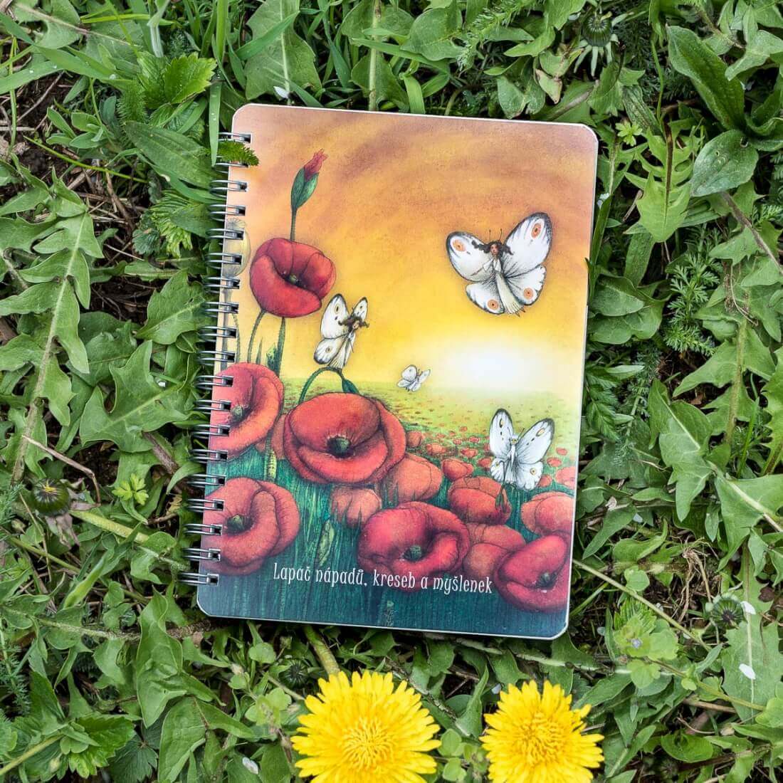 Lucie Ernestová - Blok B6 linkovaný - Lapač nápadů Vlčí máky