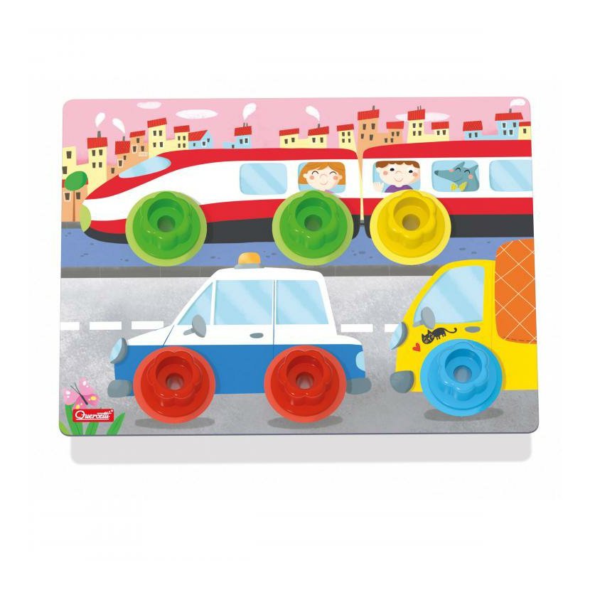 Quercetti Montessori Play Lab nuts & bolts boards – tabulky se šroubky a matičkami