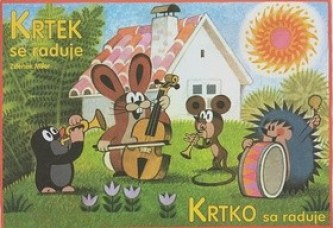 Krtek se raduje - omalovánky
