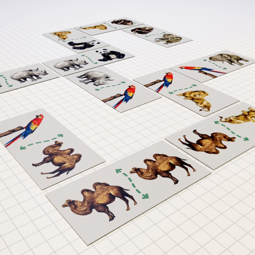 Domino - Siluety zvířat - od 6 let