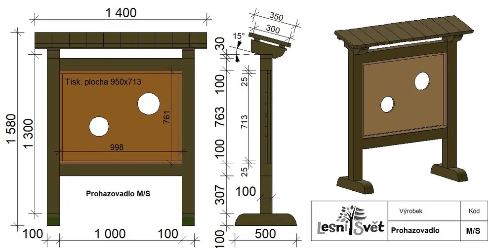 Prohazovadlo na šířku