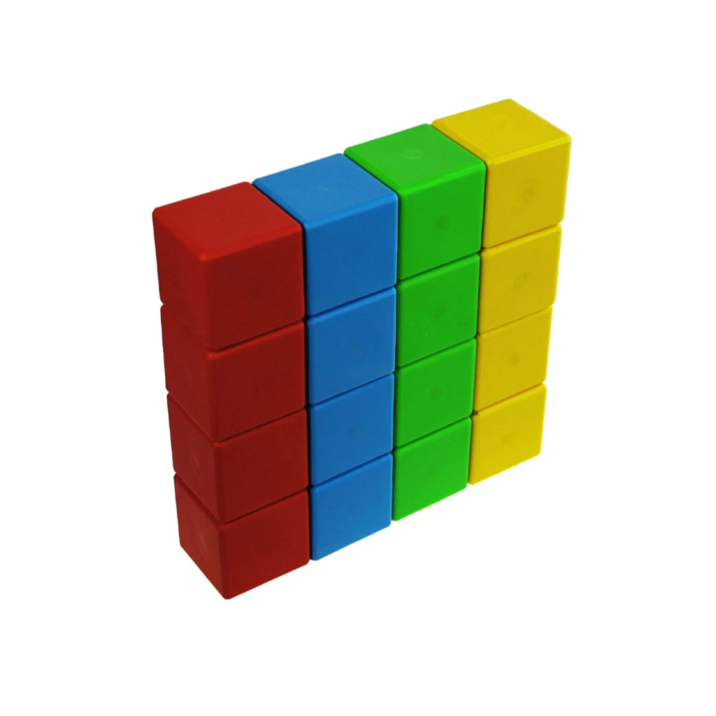 GEOMAG Magicube 4 barvy v boxu, 64 dílů, magnetická stavebnice
