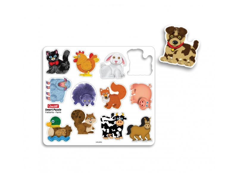 Quercetti Smart Puzzle magnetico Farm - pro děti od 18 měsíců