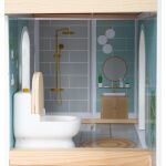  small foot Dřevěný domeček pro panenky s terasou