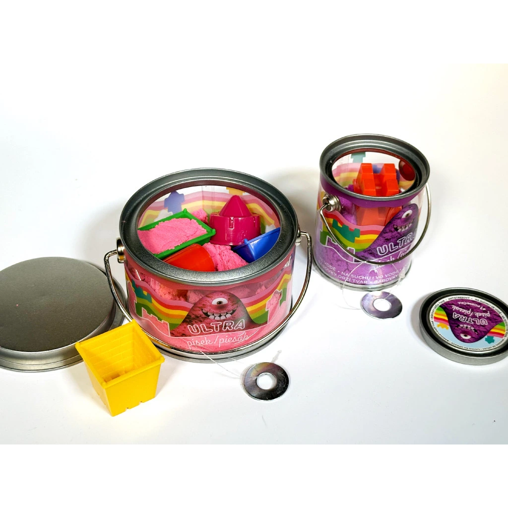Kinetický barevný písek 1 480 g s formičkami, set v boxu