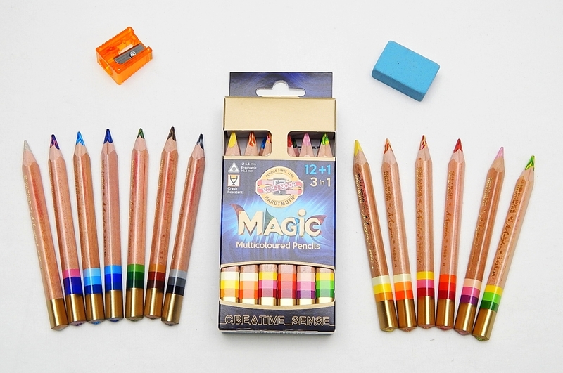 Pastelky Koh-I-Noor Magic Natur 12+3 - 3404