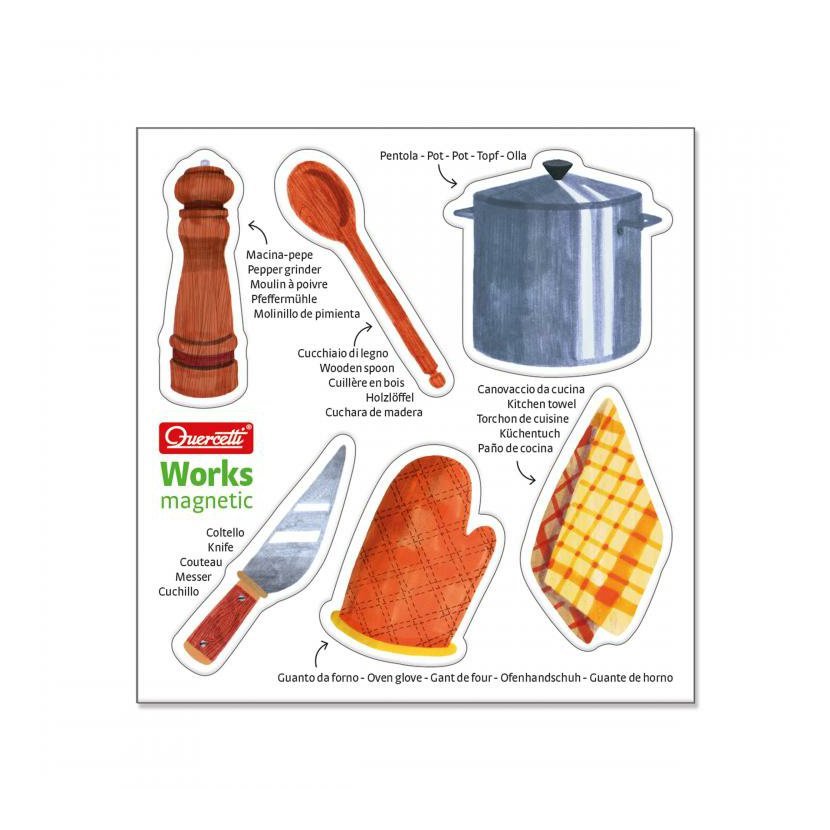 Quercetti Montessori Works Magnetic sorting lotto – magnetické loto