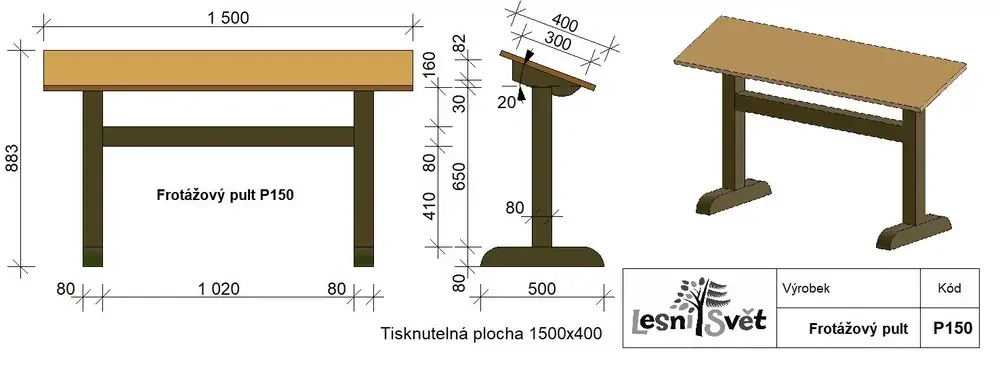 Frotážový pult (L)