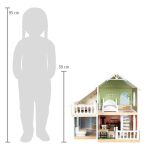  small foot Dřevěný domeček pro panenky s terasou