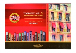 Umělecké prašné křídy Koh-I-Noor Toison d´Or 8515 - sada 36 barev