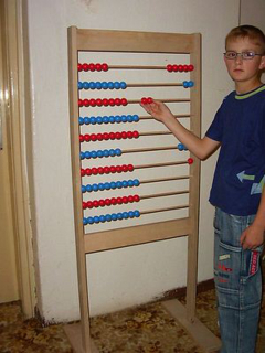 Velké kuličkové počítadlo 1 - 100 stojací