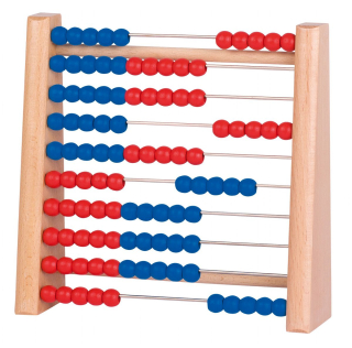 Malé kuličkové počítadlo 1 - 100 dvoubarevné