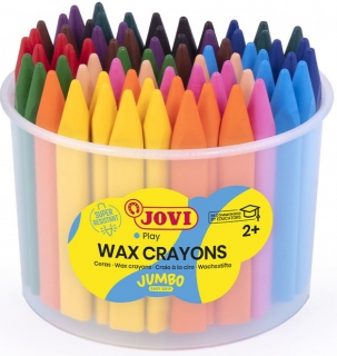 JOVI Jovicolor Triwax Trojhranné voskovky v kelímku - 72 ks voskovek