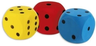 Androni Měkká molitanová házecí kostka - 16 cm