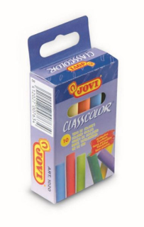 JOVI školní křídy barevné 10 ks bezprašné