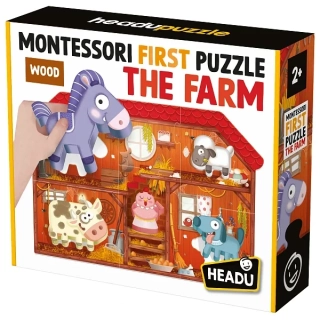 HEADU: Montessori Moje první puzzle - Farma