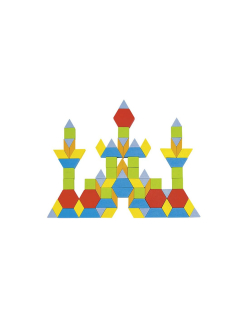 Skládací puzzle - geometrické tvary