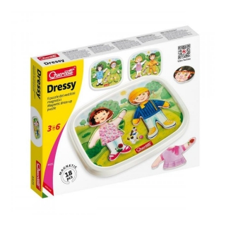 Quercetti Dressy Baby magnetic dress-up puzzle – magnetická skládačka