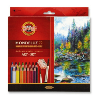 Akvarelové pastelky 72 ks Koh-I-Noor Mondeluz 3714