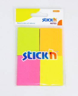 bloček samolepící neon 4 barvy 50 l