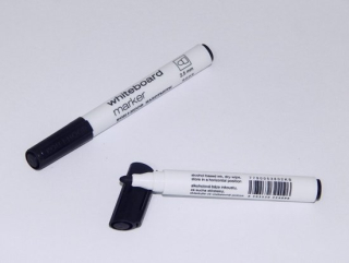 Značkovač White Board 9005 kulatý černý