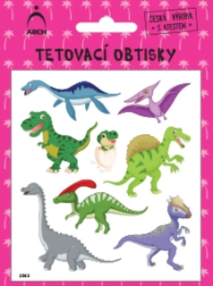 Tetovačky dětské – dinosauři (2543),( 2544)
