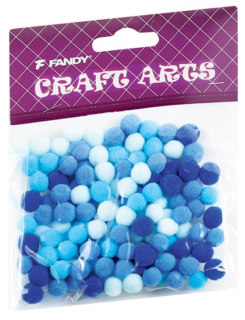 Bambulky akrylové 10mm 6 modré
