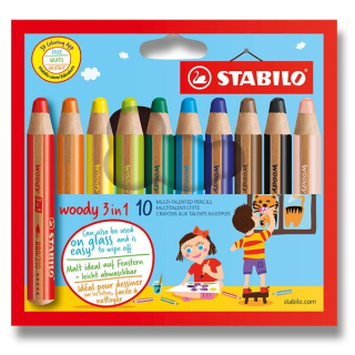 Stabilo Woody 3 in 1 - 10 barev