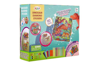 Kreativní sada diamantové malování Dinosaurus s nalepovacími diamanty