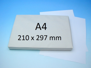Kreslící karton bílý 180 g/m2 - kladívková čtvrtka - A4 - 200 ks - bílé čtvrtky