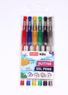 Gelové pero glitr sada 6ks