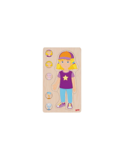 Goki Vrstvené puzzle dívka