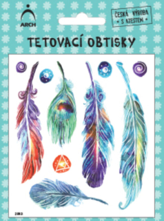 Dětské tetovačky – pírka 