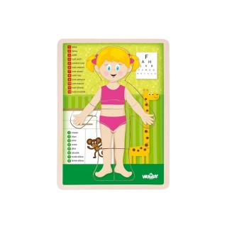 Puzzle Lidské tělo - Holka